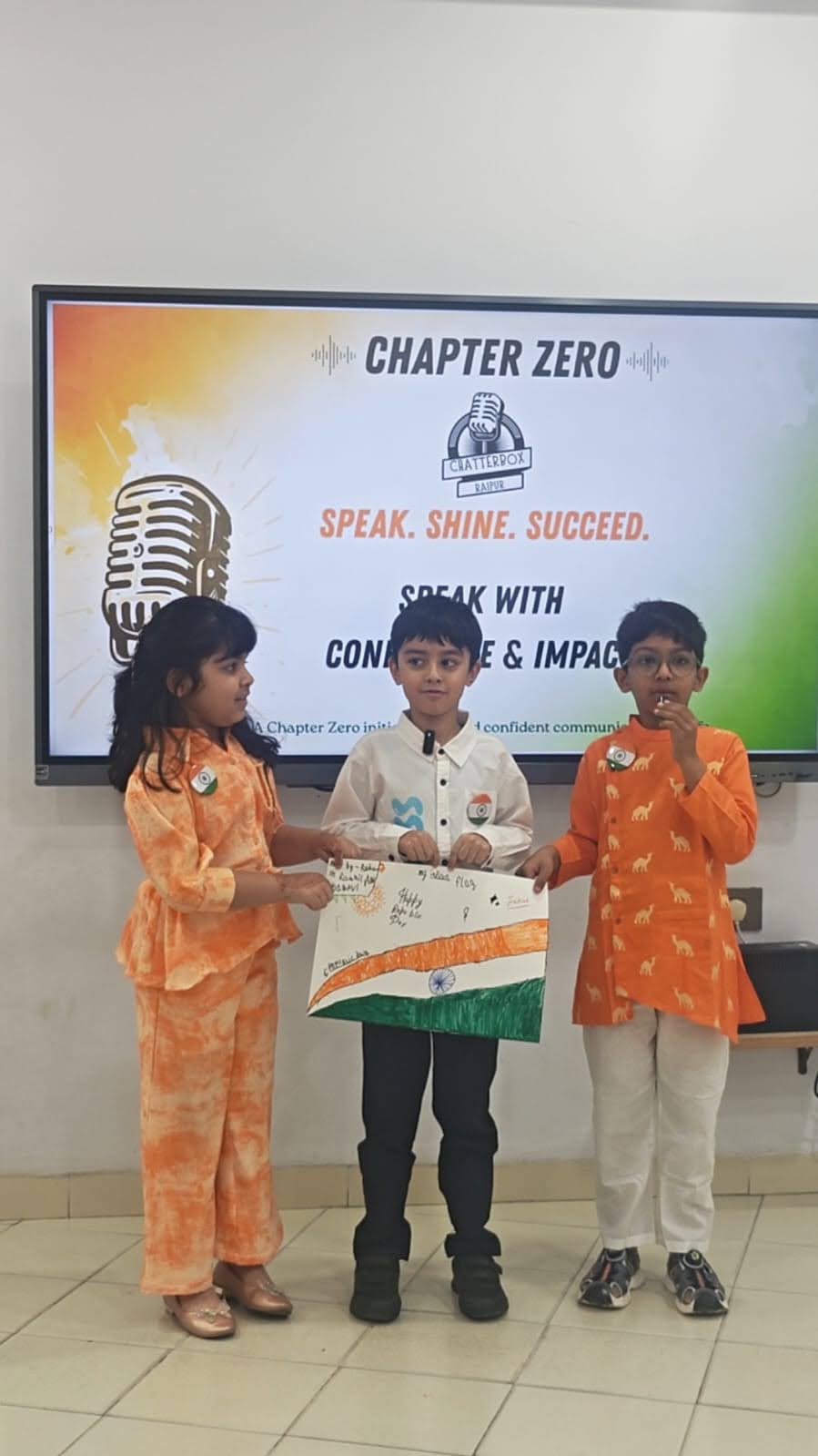 Child finding confidence through guidance